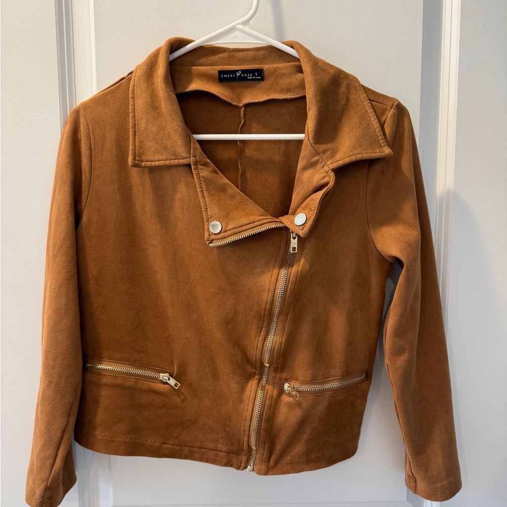 SHEIN/Emery Rose faux suede jacket